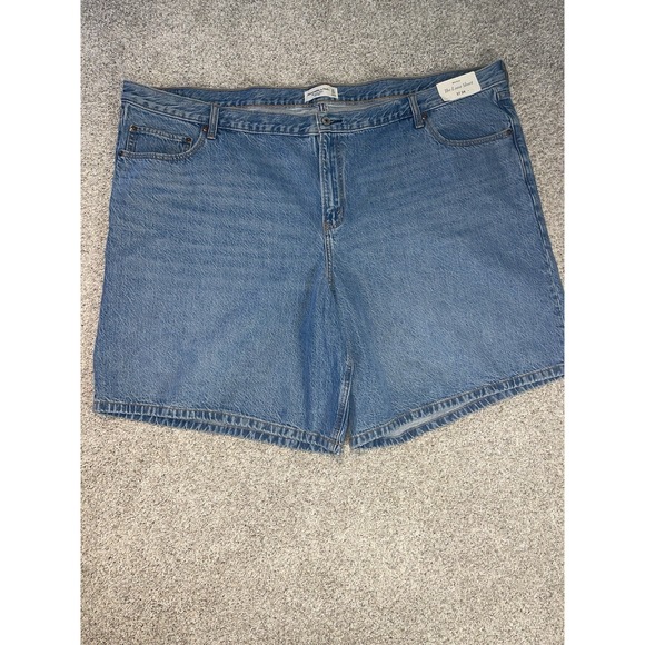 Abercrombie & Fitch The Loose Short Mid Rise Jean Shorts 37/24 - Picture 1 of 10